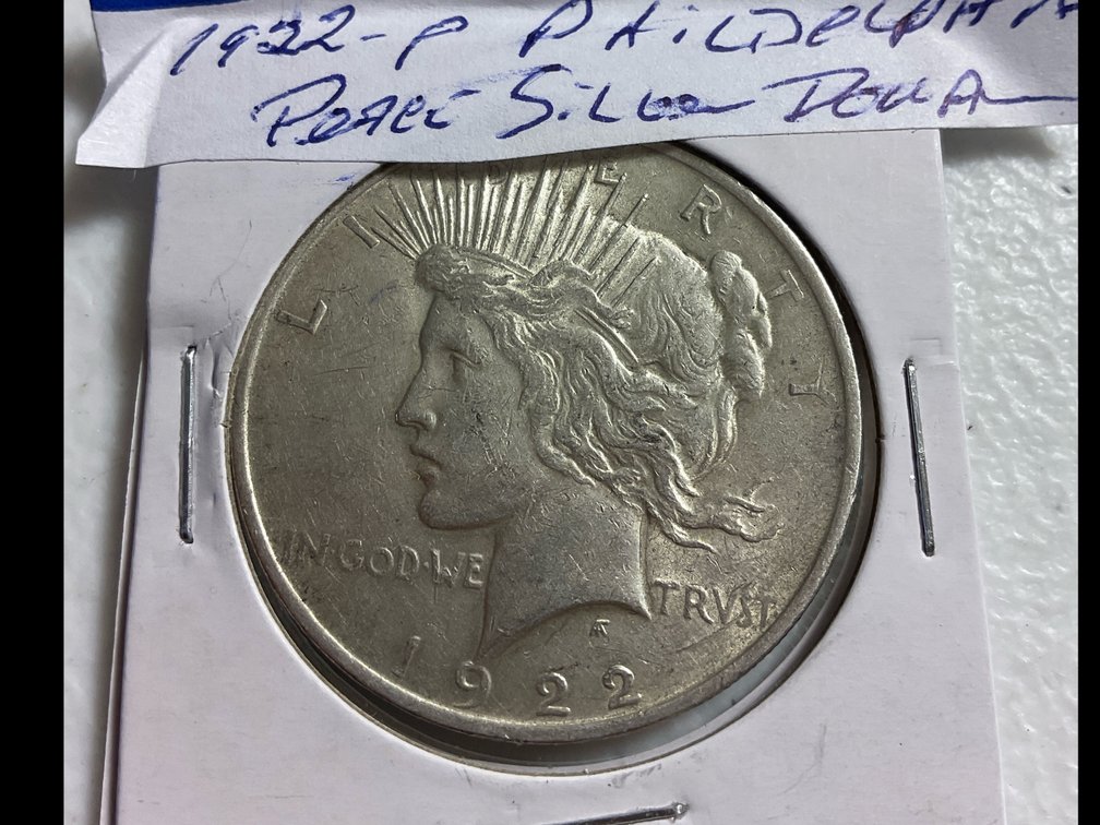 1922 P Philadelphia Peace Dollar