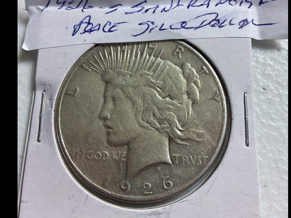 1926 S San Francisco Peace Dollar