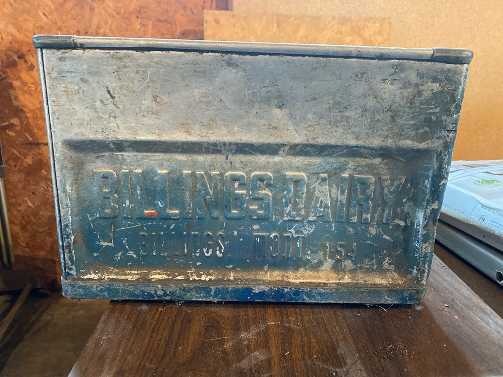 Billings Dairy Metal Milk Crate