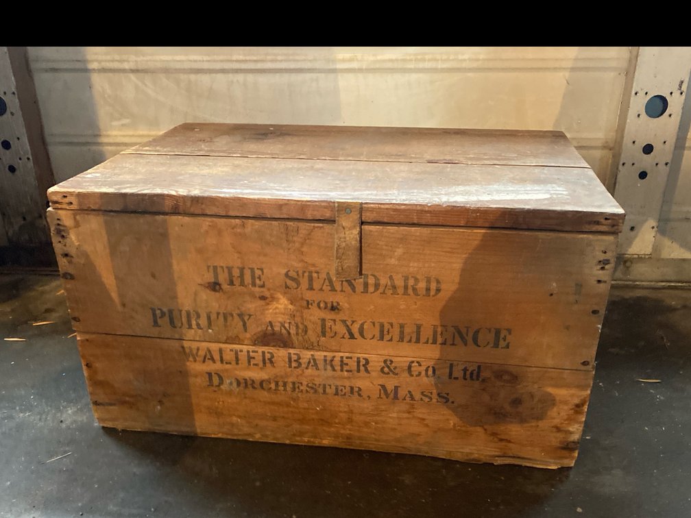 Wooden Crate with Lid