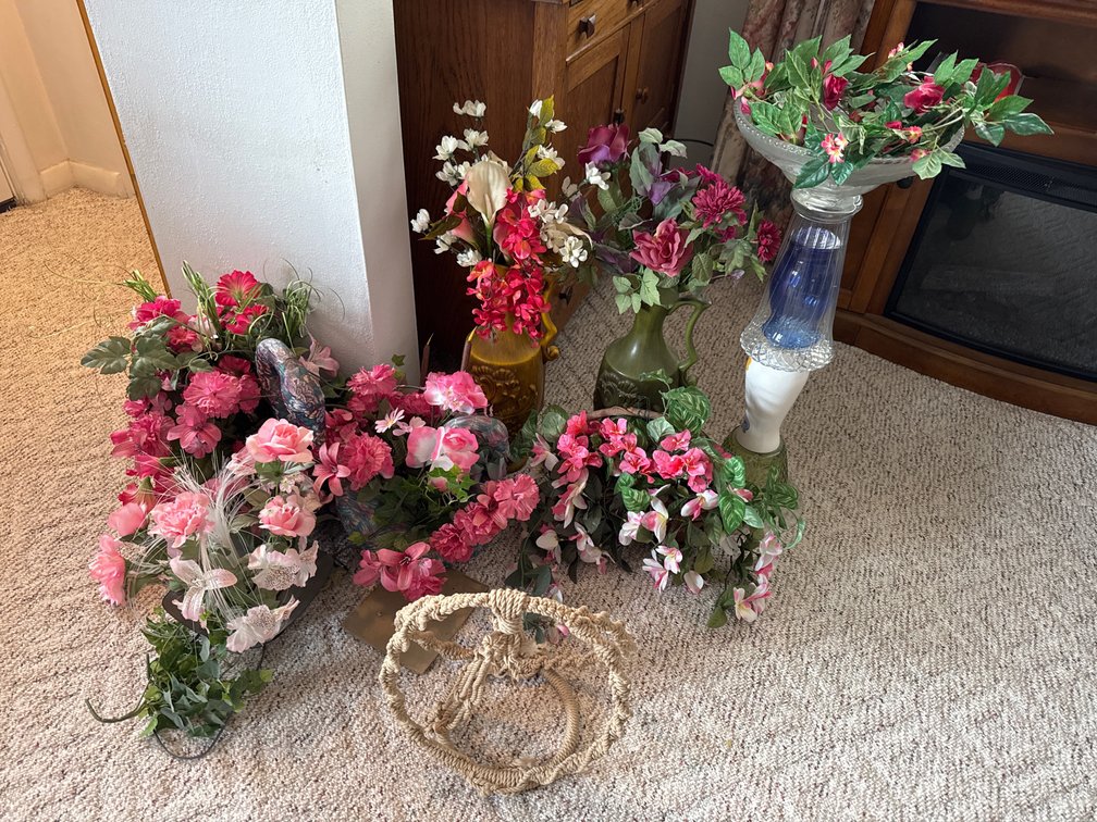 Assorted Silk Flower Arrangements