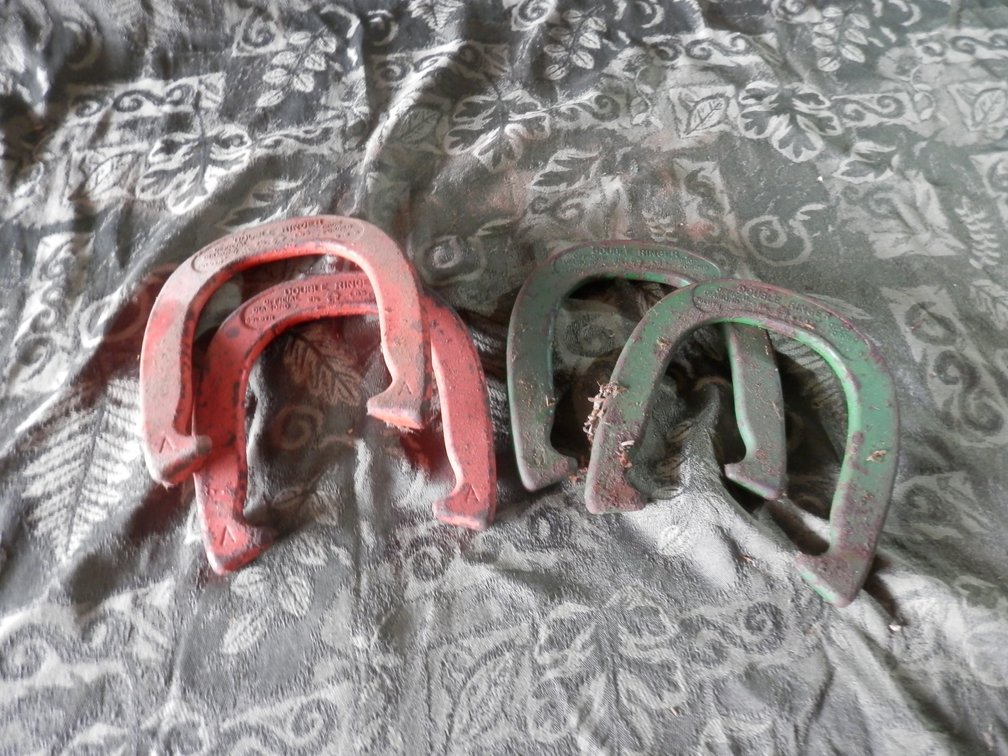 Diamond Double Ringer Horseshoes (2 Pairs)
