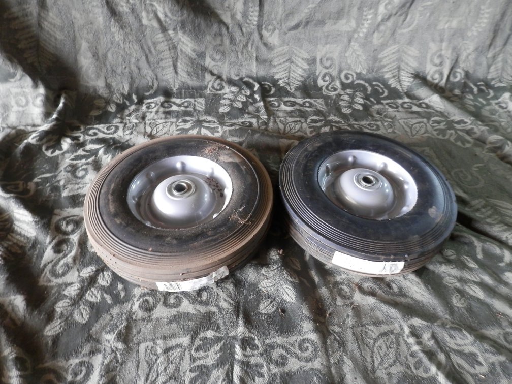 (2) 10 x 2.75 Hard Rubber Tires