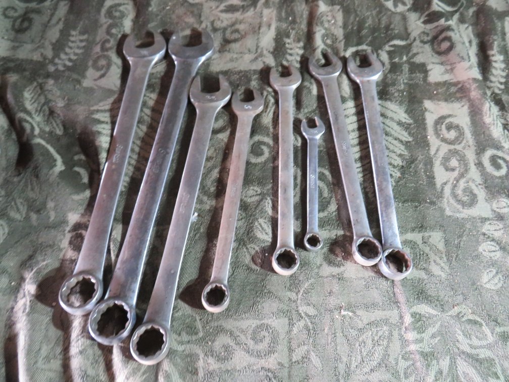 (8) Assorted Snap-on SAE Combination Wrenches