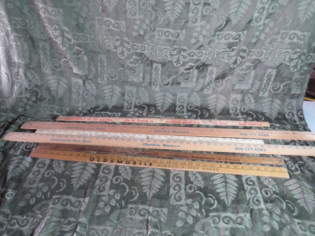 Assorted Local Advertising Yard Sticks