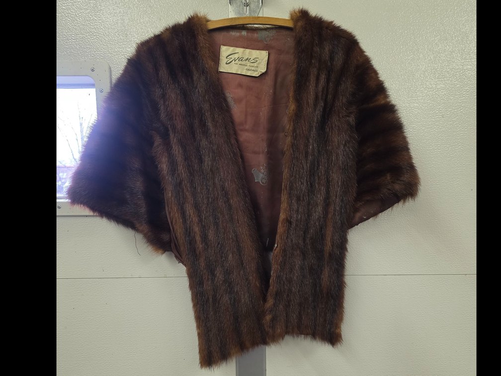 Evans Mink Stole Shrug