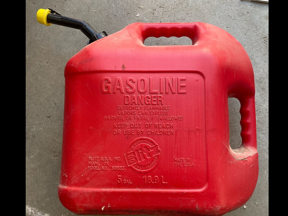 5 Gallon Plastic Gas Can
