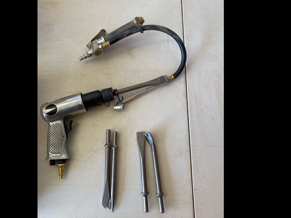 ATP Air Chisel with Chisels & Air Compressor Accessories