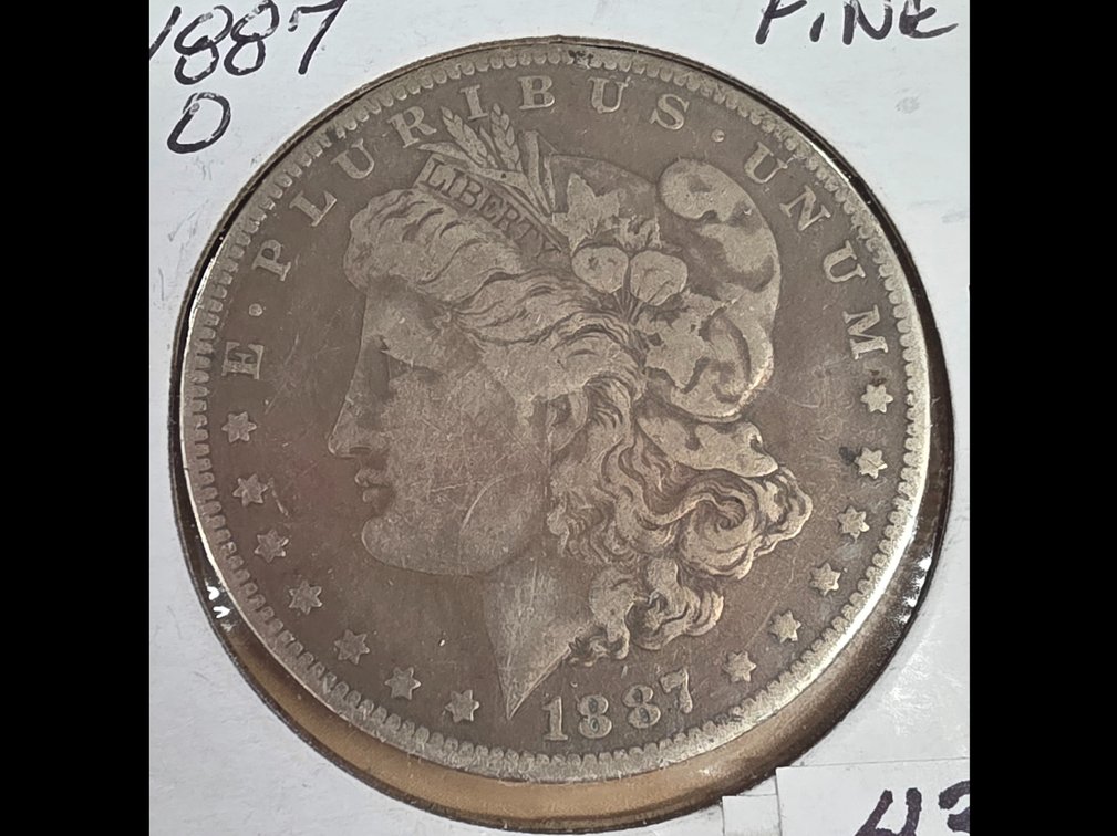 1887 D Morgan Silver Dollar