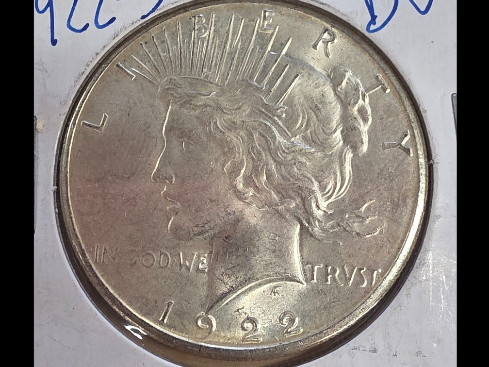 1022 S Peace  Silver Dollar