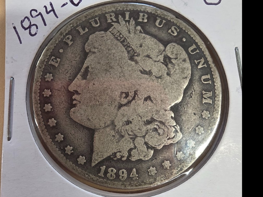 1894 O Morgan Silver Dollar