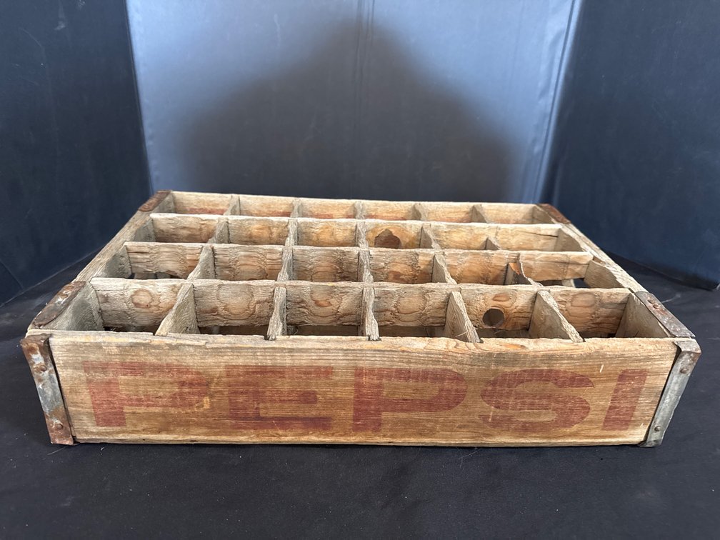 Wooden Pepsi Bottle Crate