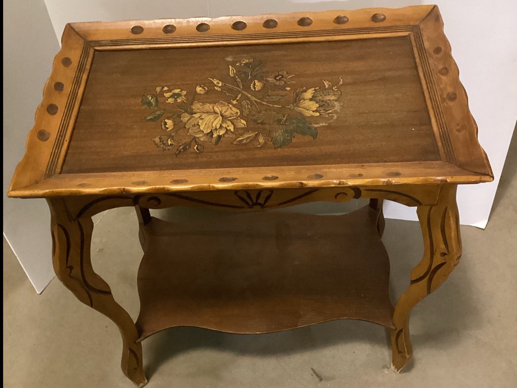 French Art Nouveau Two Tiered Table