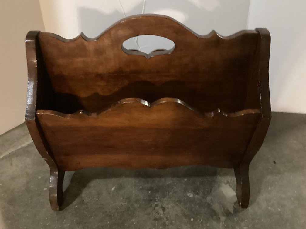 Wooden Magazine Rack