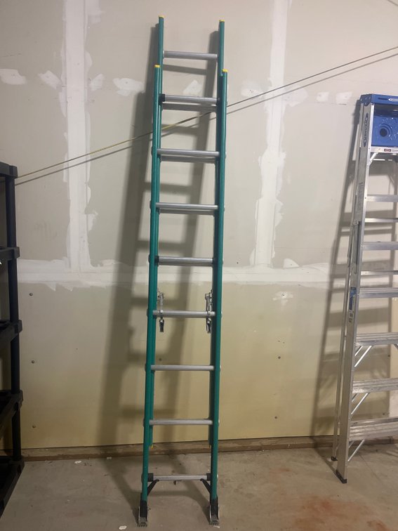 16Ft Werner Fiberglass Extension Ladder
