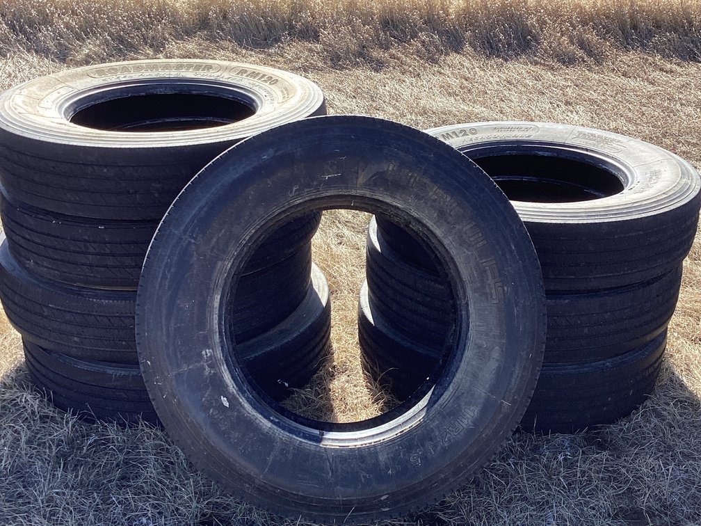 Assorted 11R24.5 Tires (8)