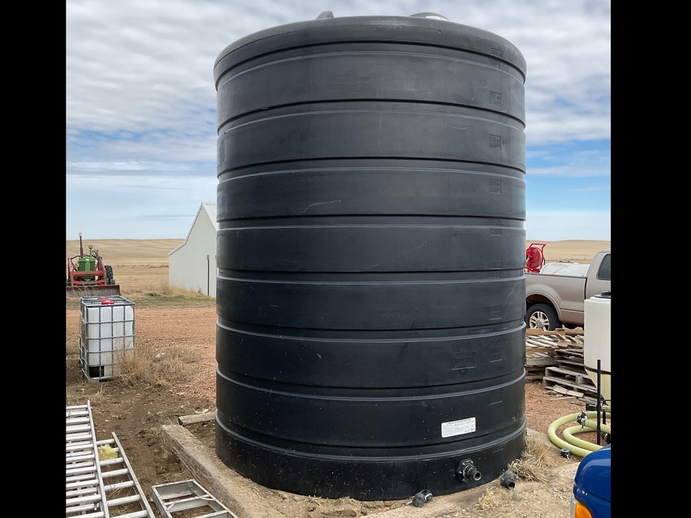 5000 Gallon EnduraPlas Black Plastic Water Tank