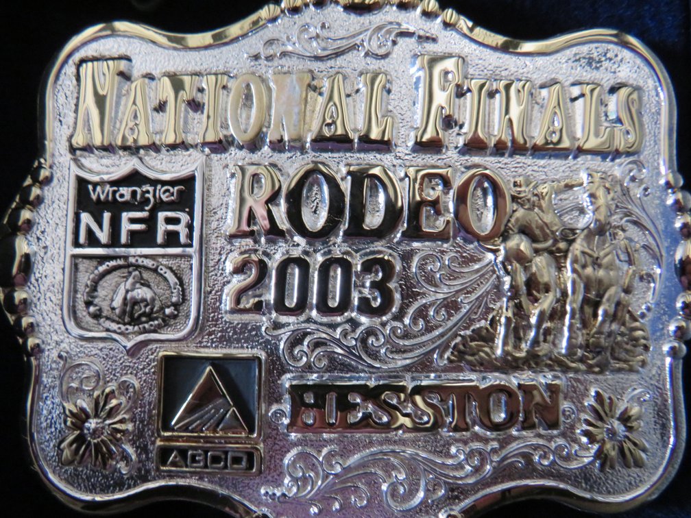2003 Montana Silversmith’s Hesston NFR Belt Buckle