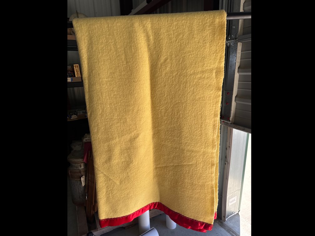 Yellow Wool  Blanket