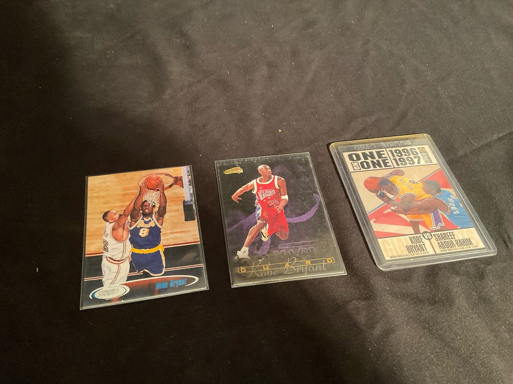 1996 Kobe Bryant Upper Deck Rookie & Score Board & 1999 Topps NBA Cards