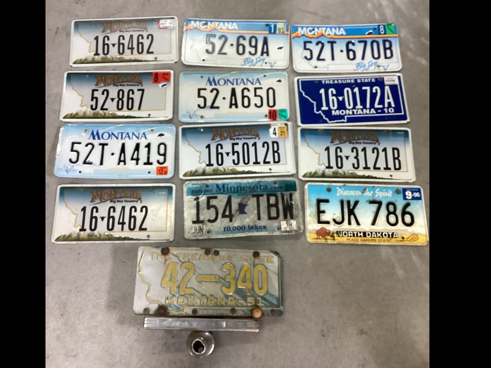 Assorted License Plates