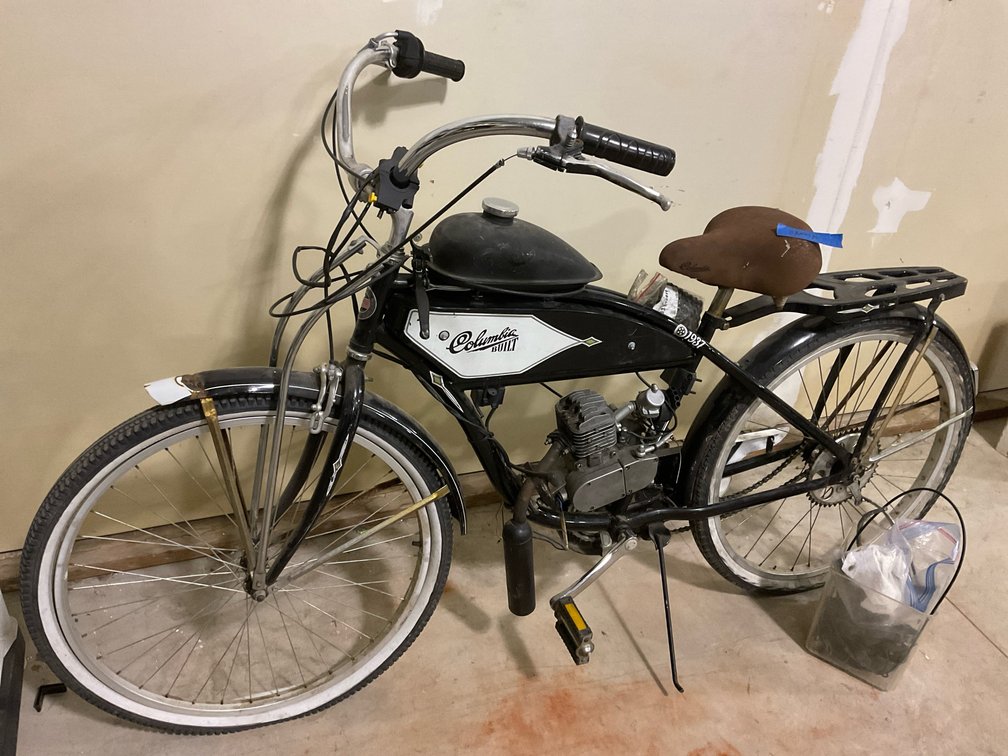 Columbia Built 1937 Motor Bike