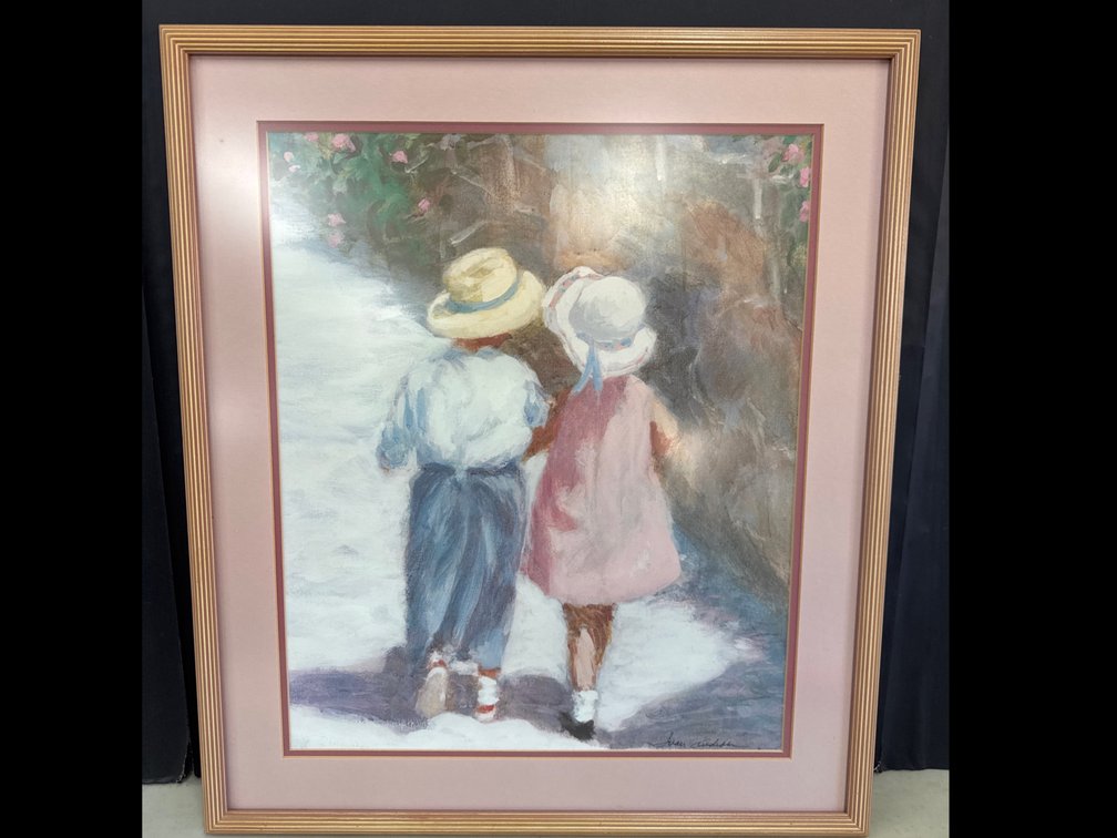 Lithograph Print Titled “Secrets”