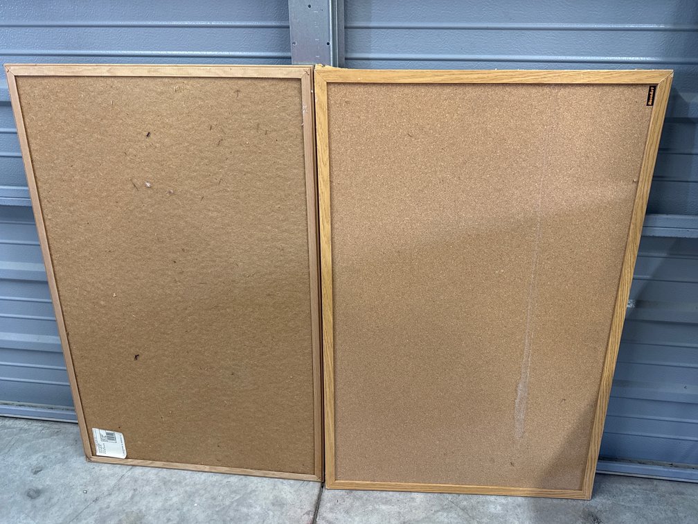 Two Cork Bulletin Boards