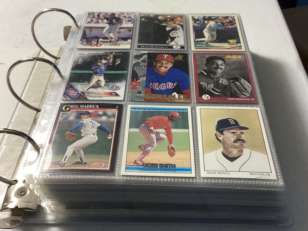 Binder Of Baseball Cards