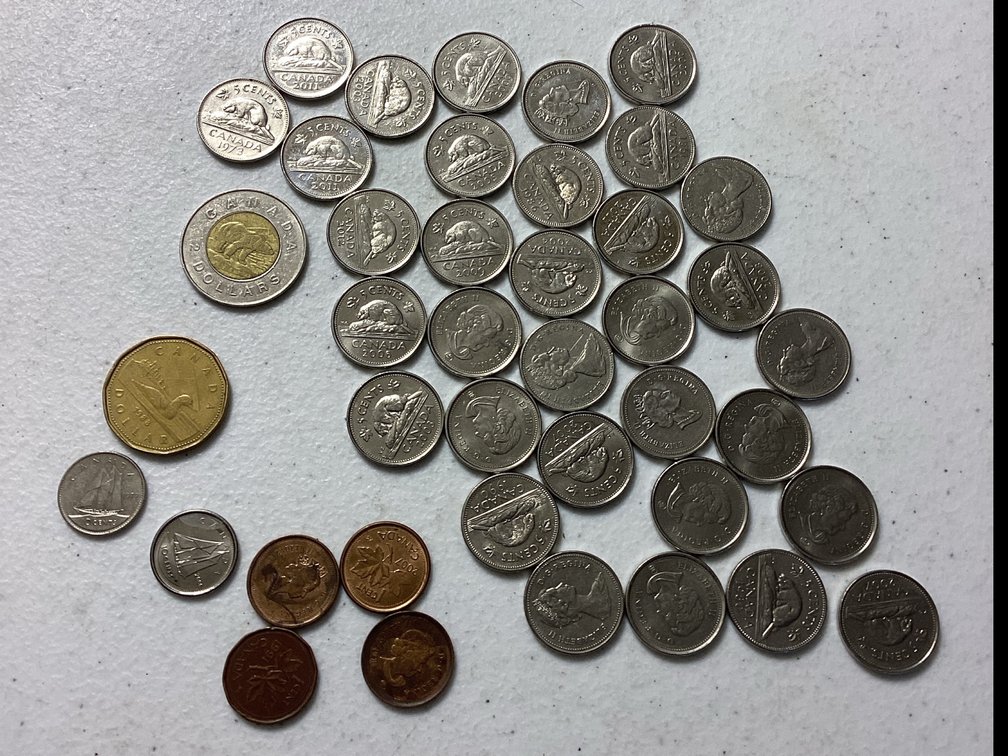 Assorted Canadian Coins