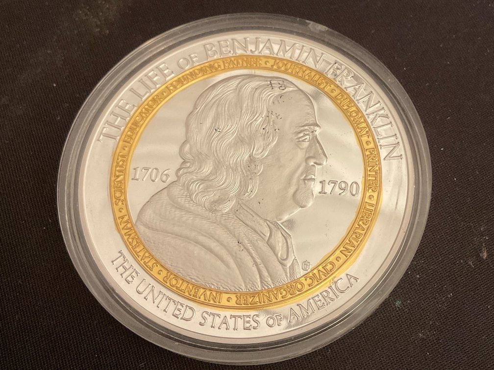 The Life Of Ben Franklin 1706-1790 Coin