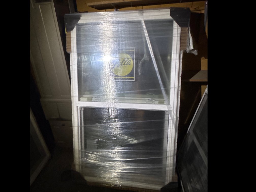 Two Pella Sliding Windows. With Screens