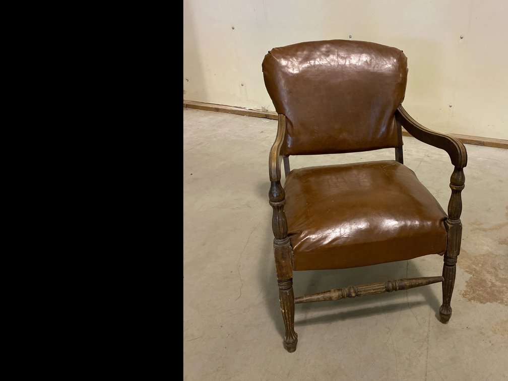 Brown Leather Armchair