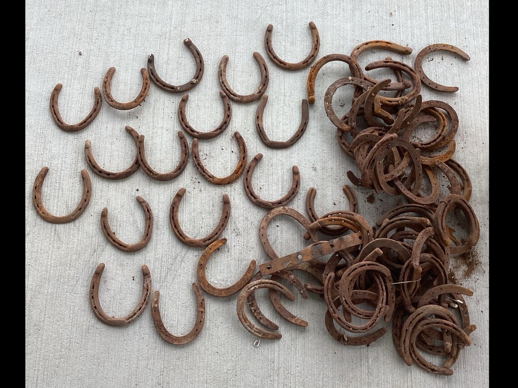 5 Gallon Bucket Of Horseshoes