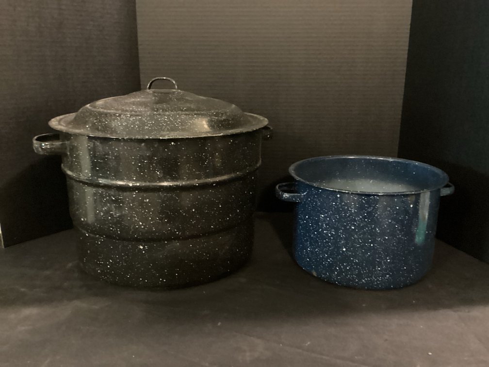 Enamel Water Bath Canner Pot & Stock Pot