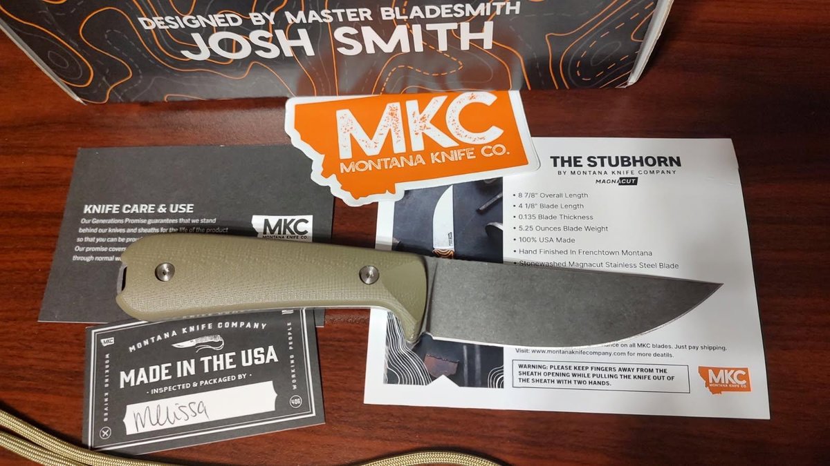 MT Knife Company Stubhorn Stonewash