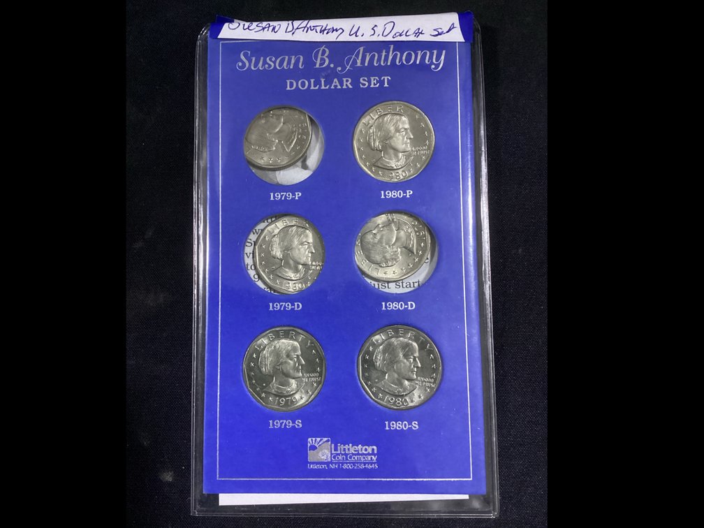 Susan B Anthony Dollar Set, 2 Year Uncirculated 1979-80