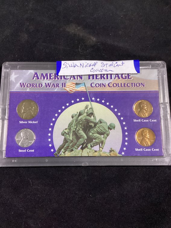 Silver Nickel Steel Cent Collection