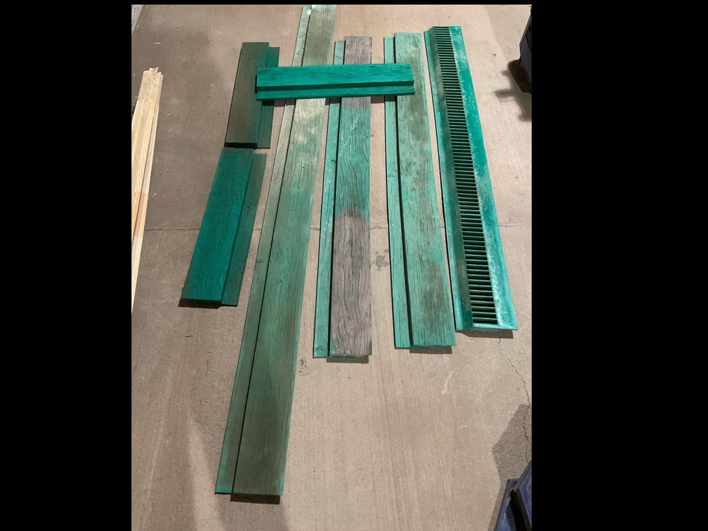 (7) Sika Wood 7-1/2” Step Liner Concrete Stamps