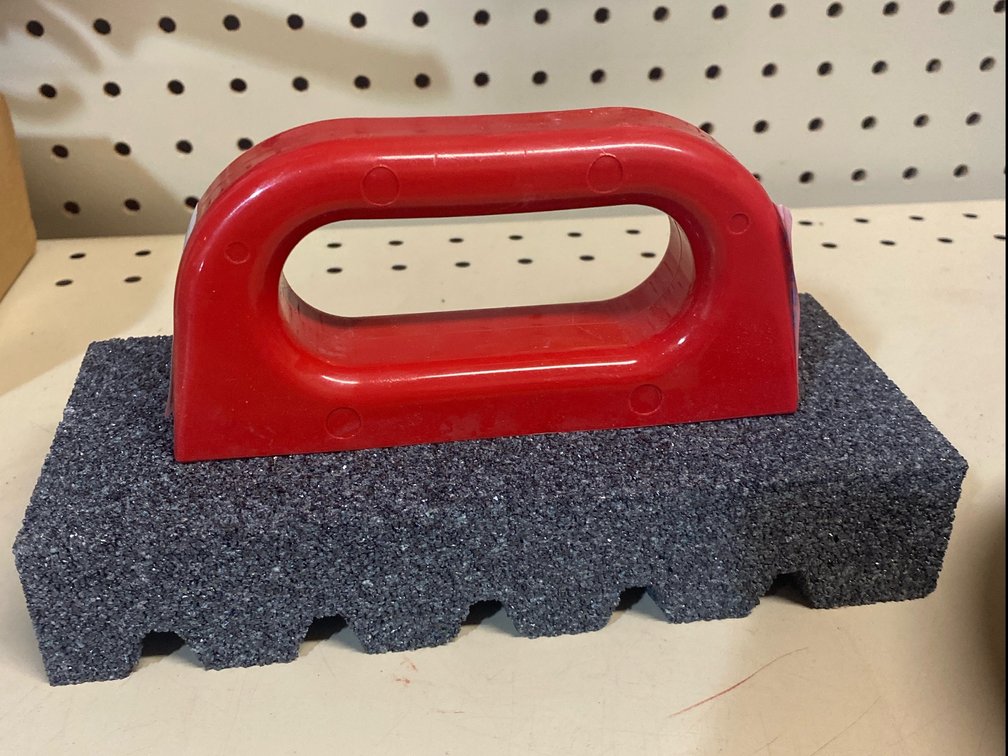 Kraft fluted silicon carbide rubbing brick Lot of 2