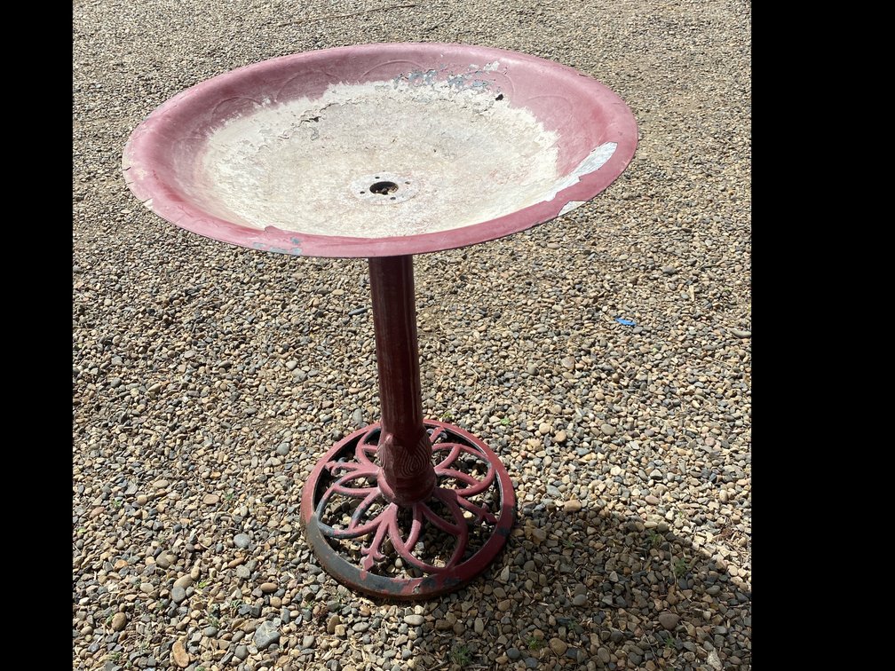 Metal Bird Bath