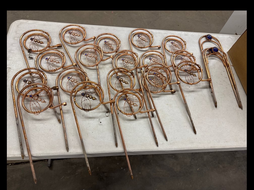 Copper Flower Bed Fence