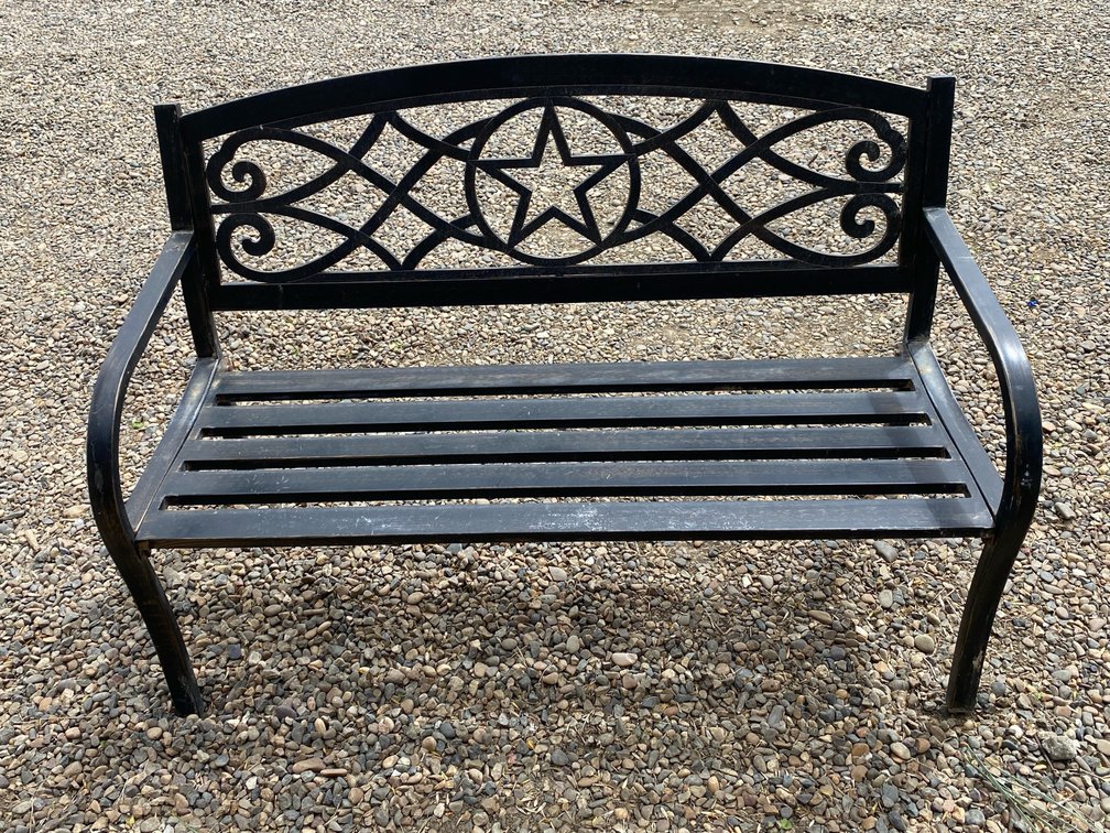 Metal Patio Bench