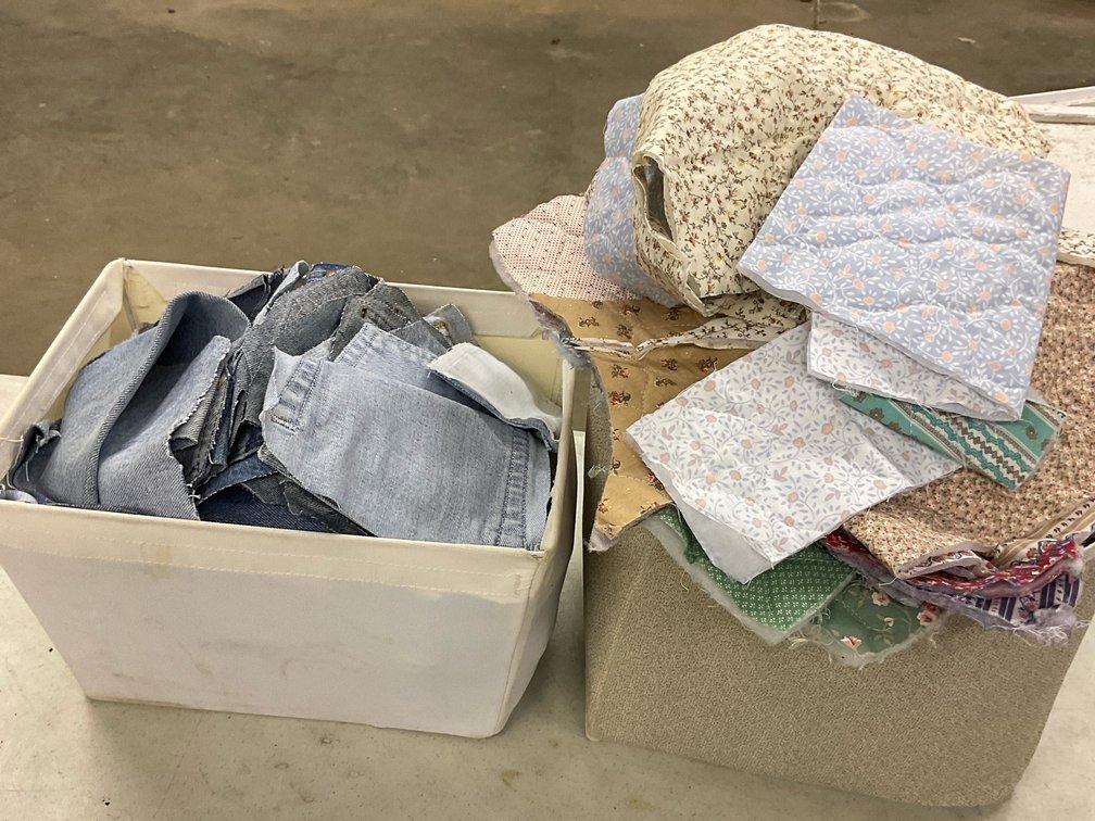 Jean Pockets and Quilted Scraps