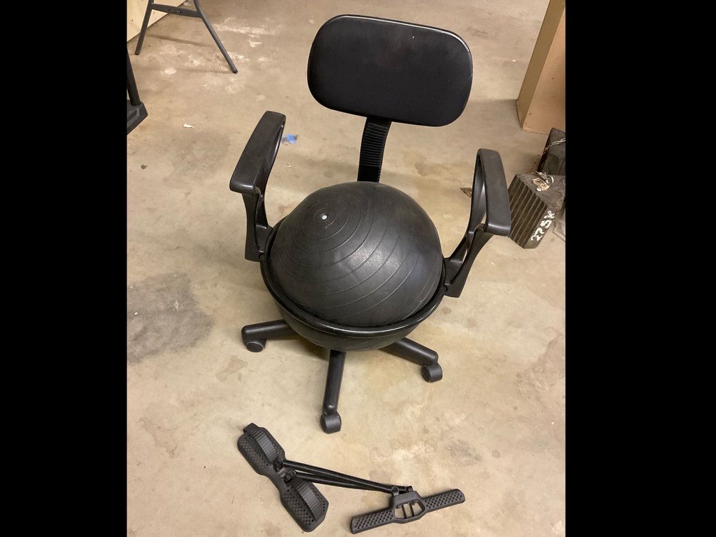 Exercise Ball Chair and Tummy Trimmer Exerciser