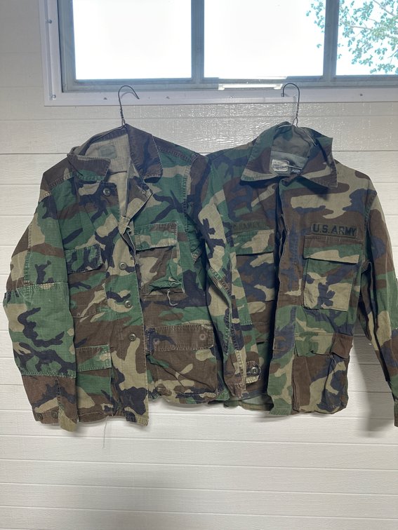 One Army, One Camo Small Short Jackets