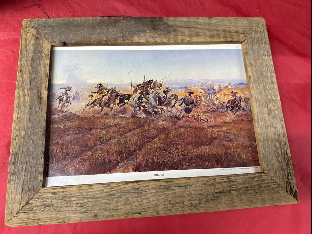 CM Russell Native American “Jumped” Picture