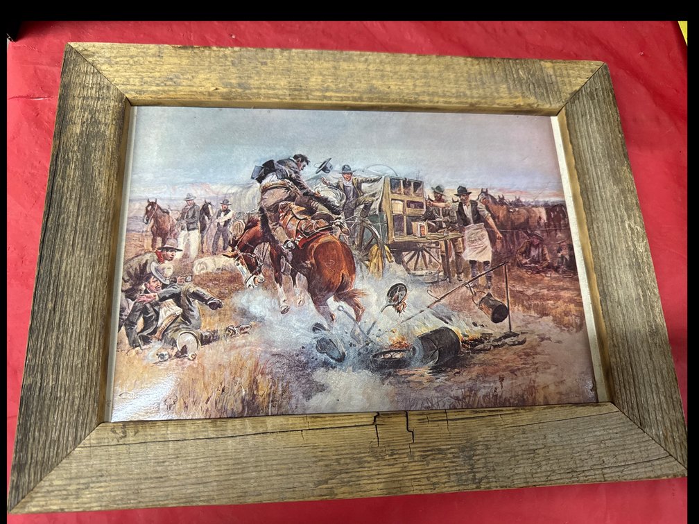 CM Russell “Bronc To Breakfast” Picture
