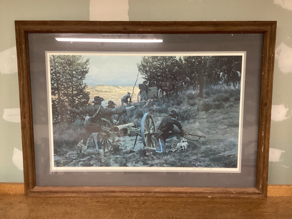 Battle Of The Big Hole Picture Civil War Scene