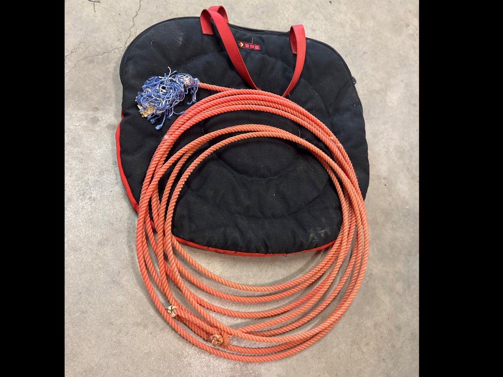Orange Nylon Blend Lasso Rope